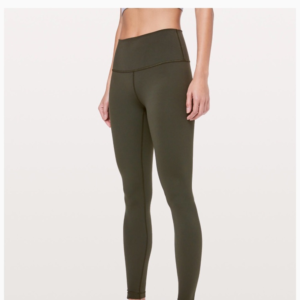 Olive green wunder under lululemons. No pilling!